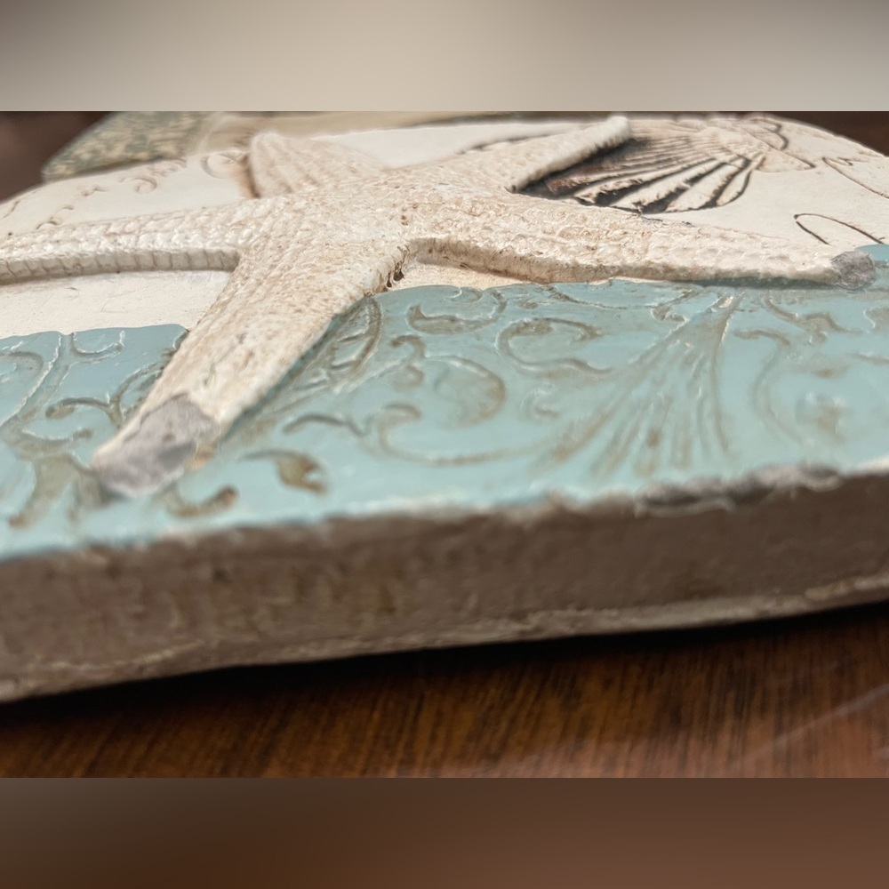 Coastal Starfish and Seashell Wall Decor Set - Picture 6 of 10